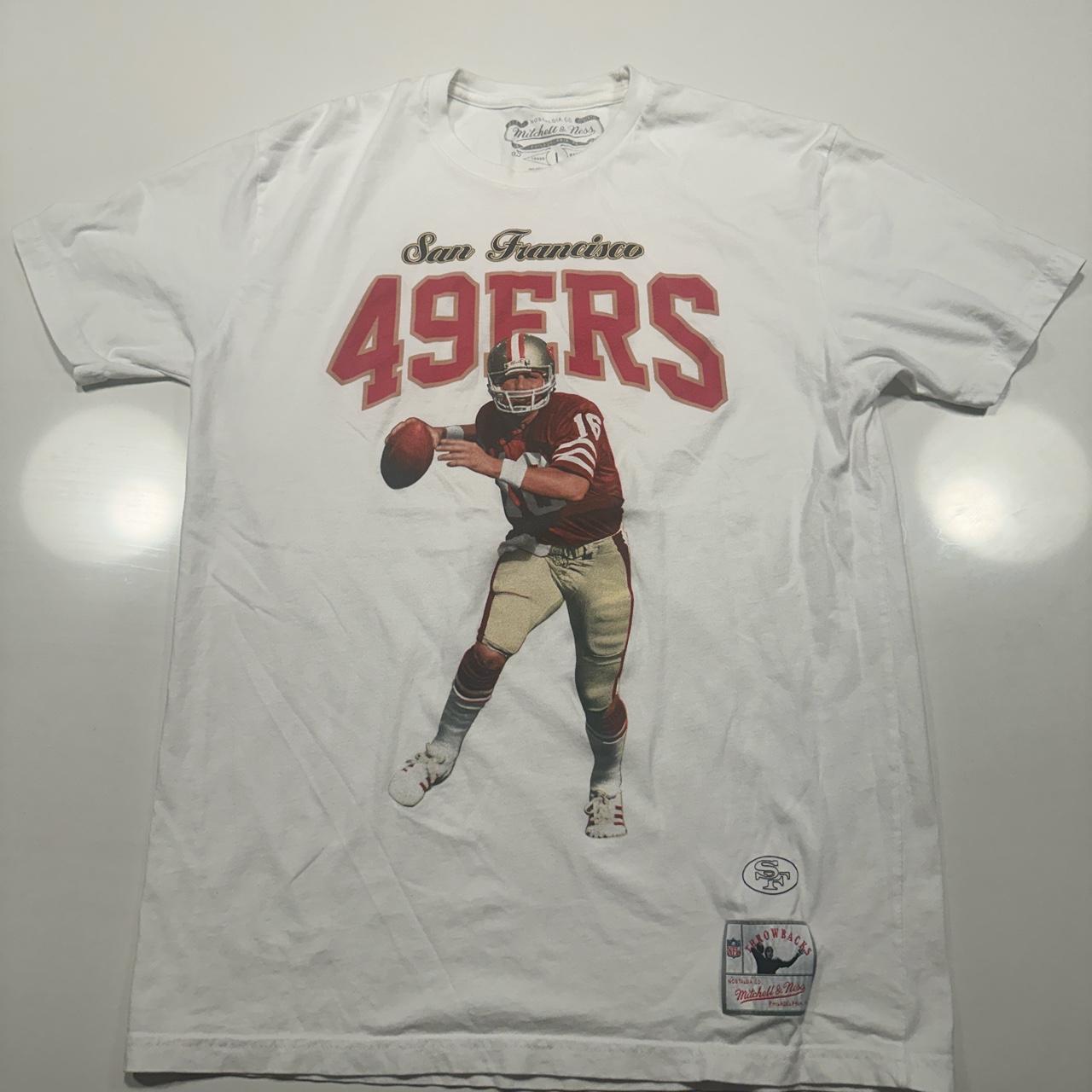 Joe Montana San Francisco 49ers Shirt Mitchell & - Depop