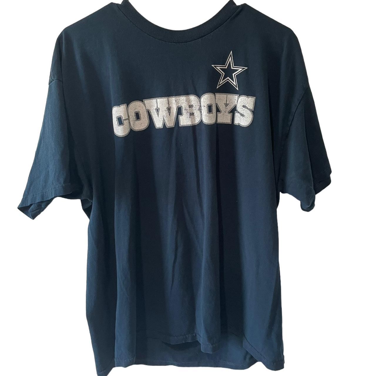 Dallas Cowboys Tony Romo Shirt Mens Blue White NFL - Depop