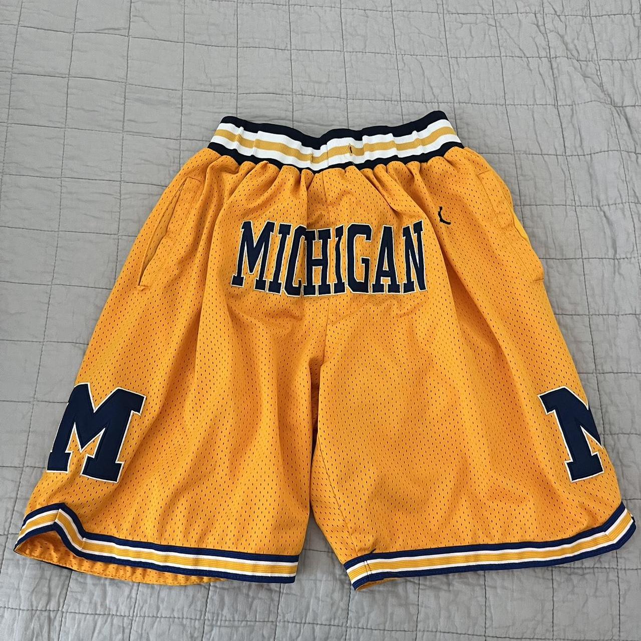 Michigan just don shorts Depop