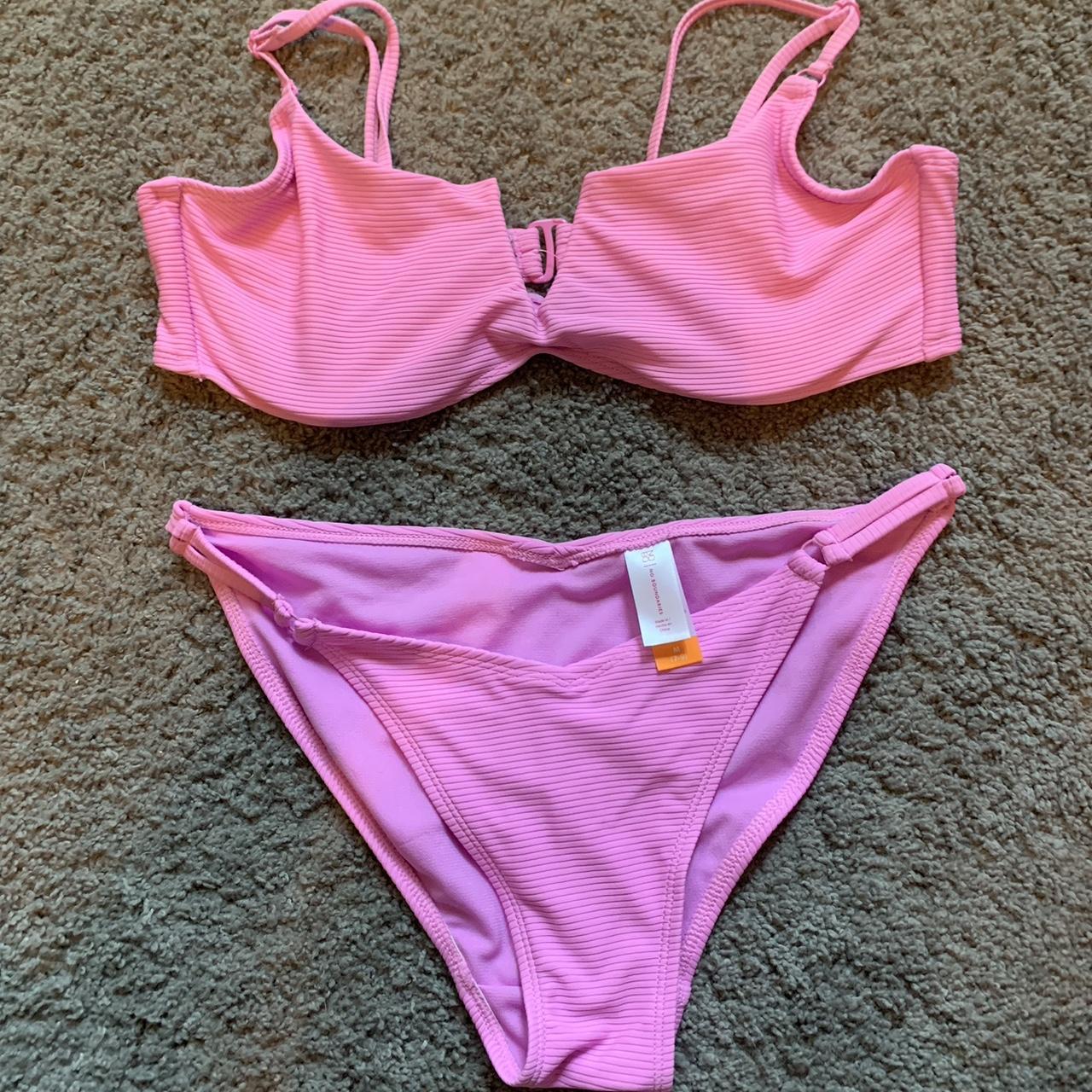 -pink/purple bikini set from walmart -brand new... - Depop