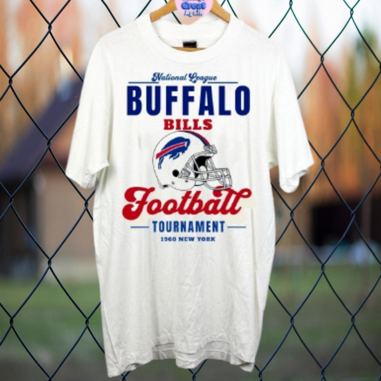 Vtg 1991 NFL Buffalo Bills Super Bowl XXV White - Depop