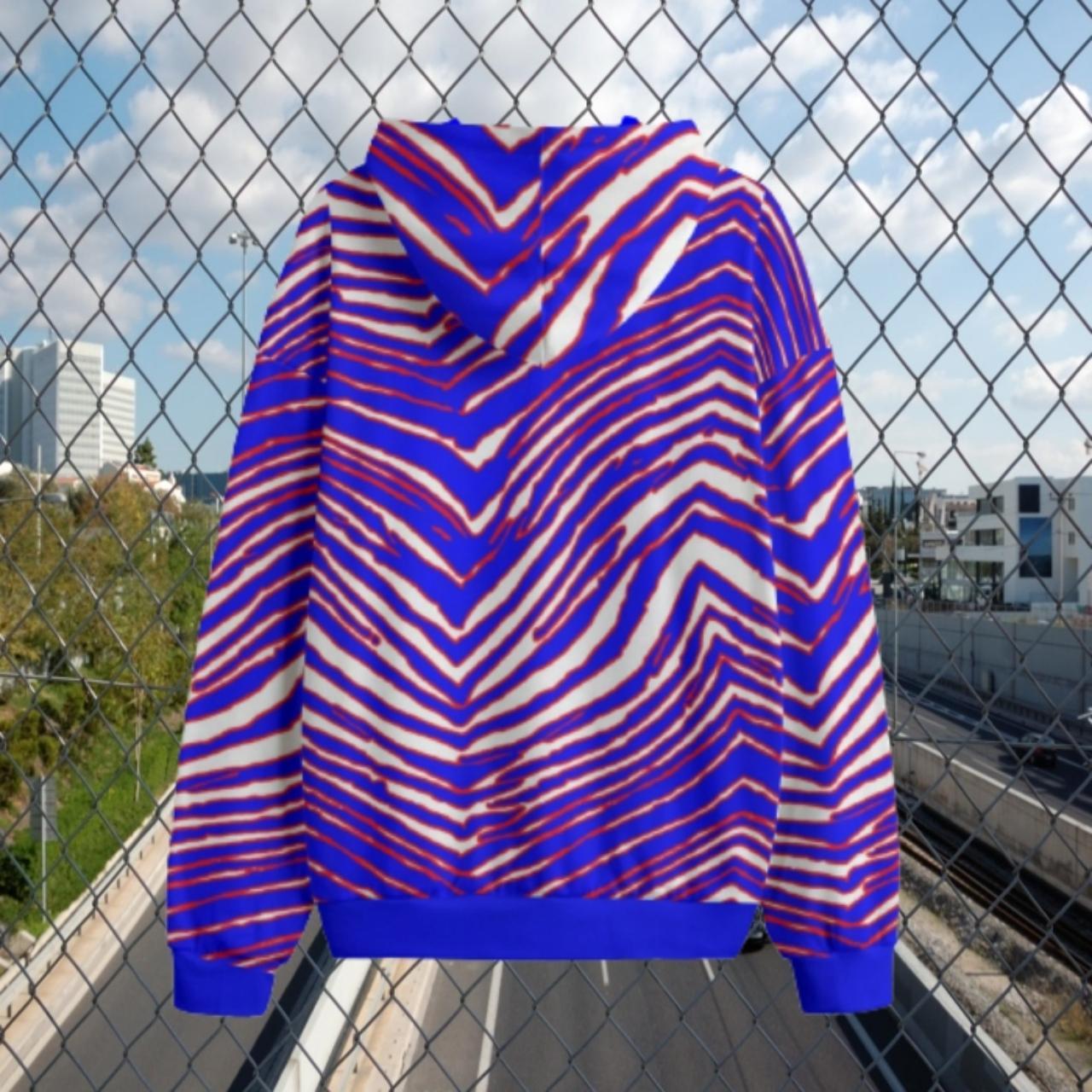 Officially Licensed NFL Zubaz Hoodie W/ Tonal Camo - Buffalo Bills