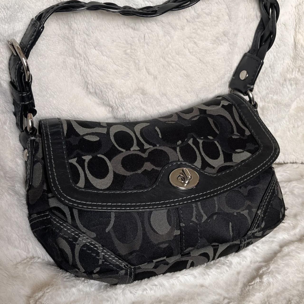 Small black coach online purse