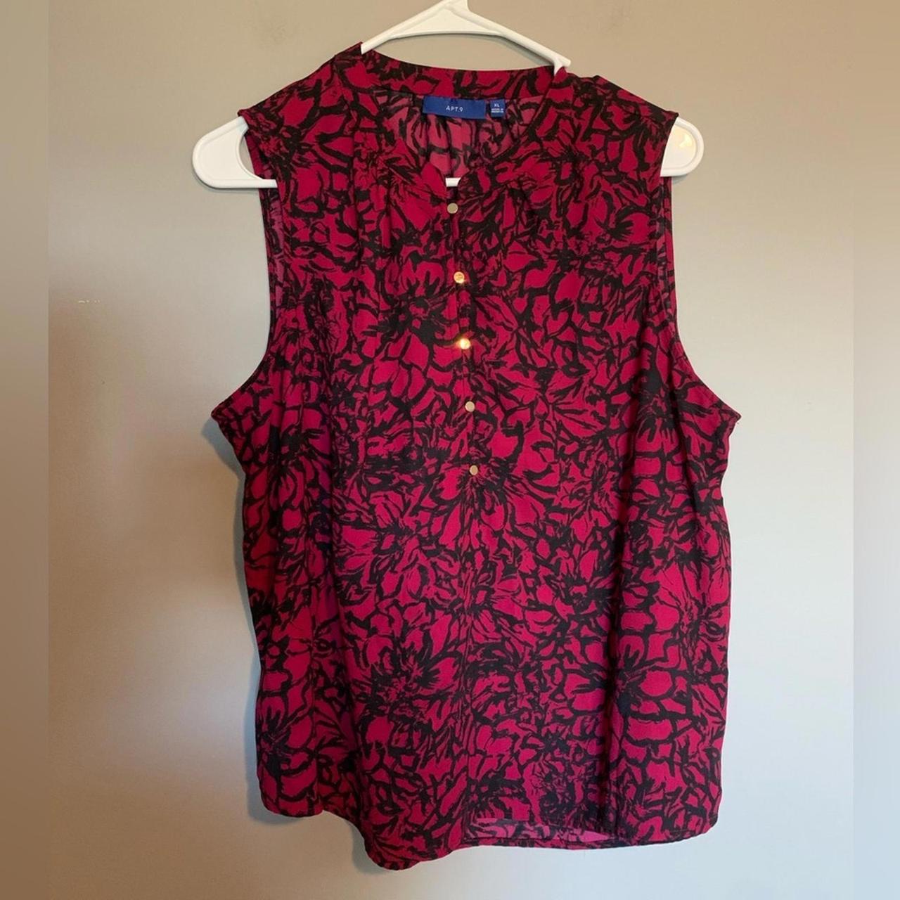 Apt. 9 Women's Blouse - Red/Multi - XL – Apt. 9 B… - image 1