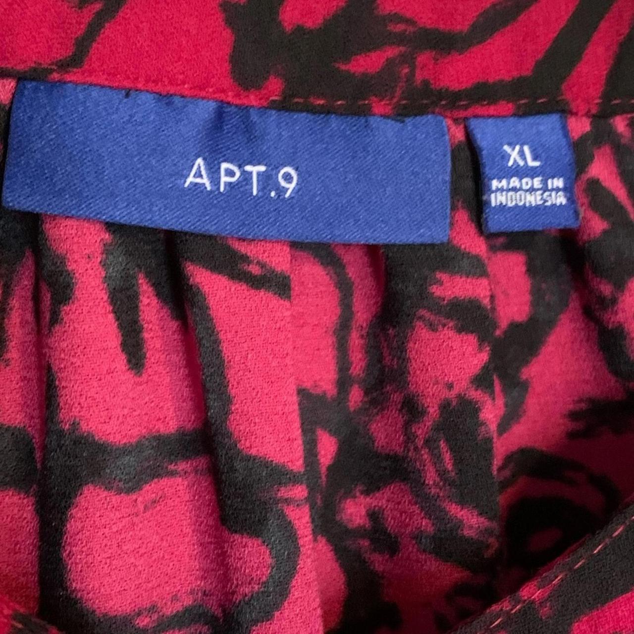 Apt. 9 Women's Blouse - Red/Multi - XL – Apt. 9 B… - image 3