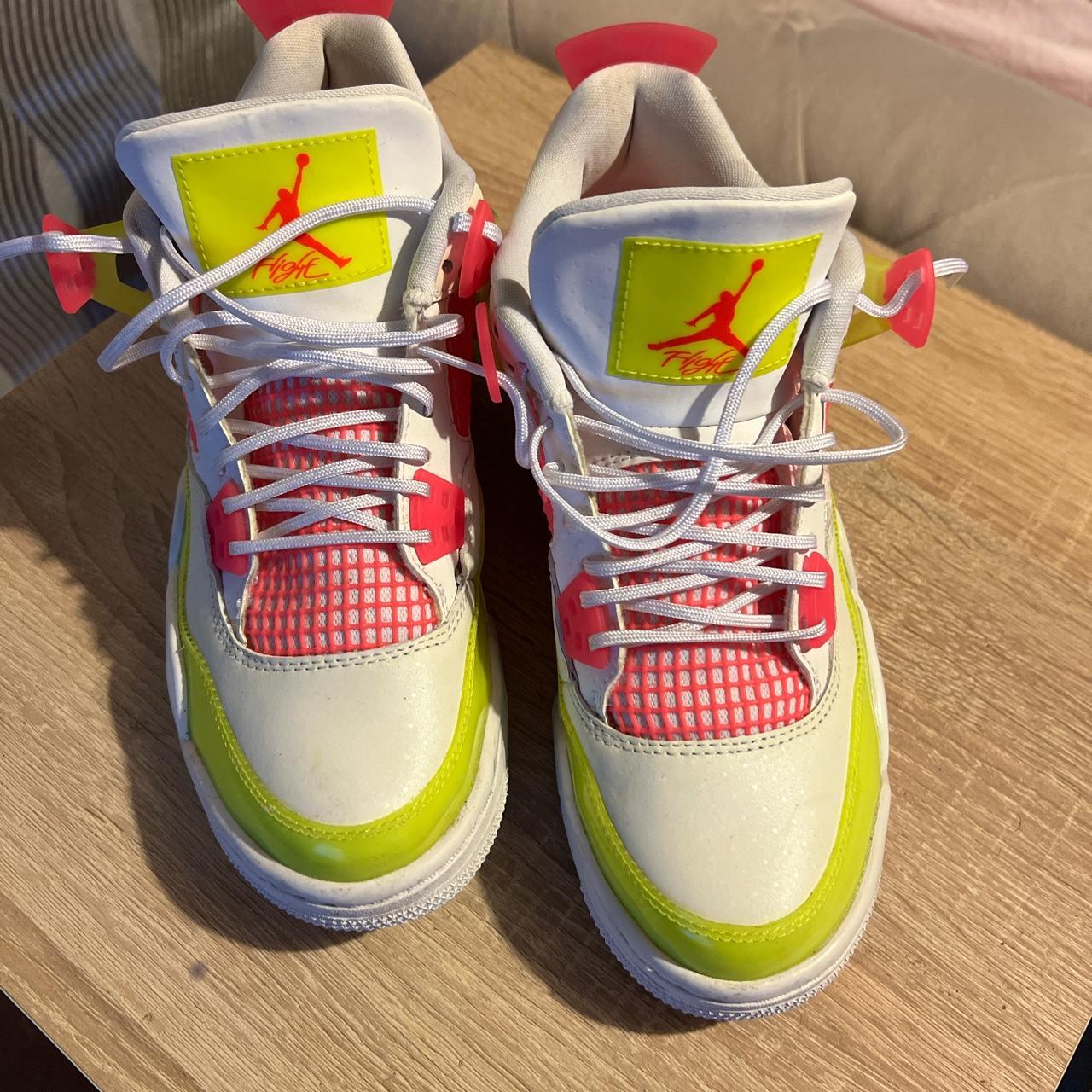 jordan pink yellow