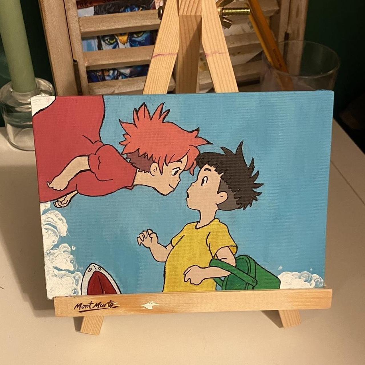 Ponyo Painting Collectable 🌟 Studio Ghibli 🌟 Home... - Depop