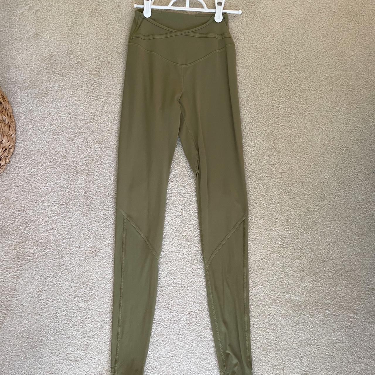 Lululemon Align leggings Size 10 Mystic Green Like - Depop