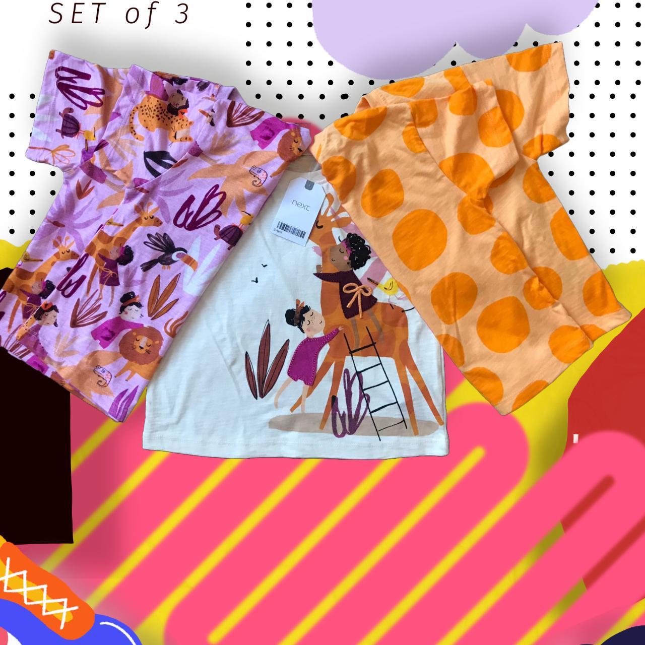 Set Of 3 Shirt For 3 4 Year Old Toddlers girls Depop