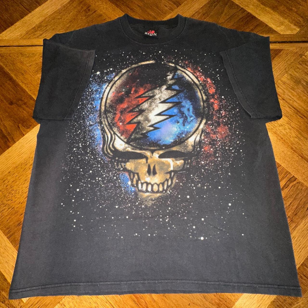 GRATEFUL DEAD LOGO SKULL NEW BLACK T SHIRT