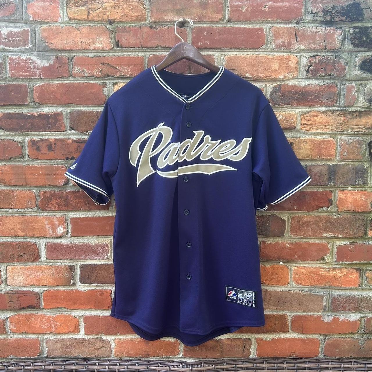 Vintage Majestic MLB San Diego Padres Jersey Size L Blue