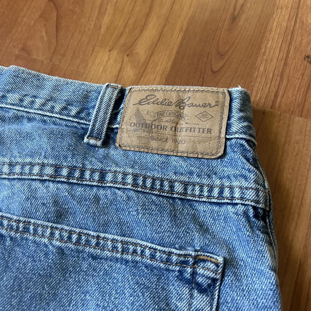 Vintage 90s Eddie Bauer Loose Fit Baggy Wideleg... - Depop