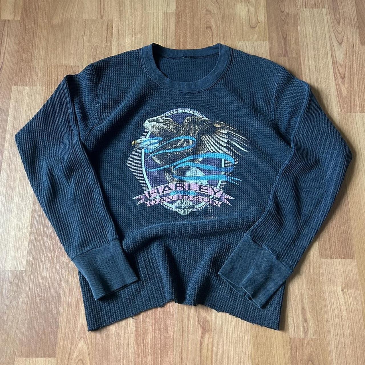 Vintage Harley Davidson Eagle knit on sale sweater