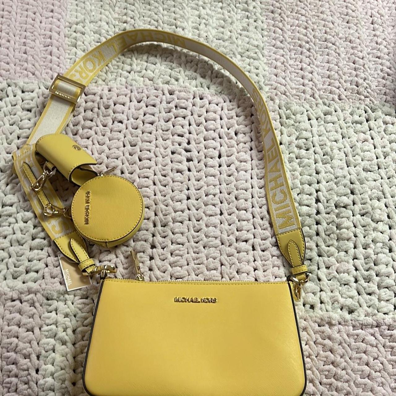 Michael kors deals crossbody bag yellow