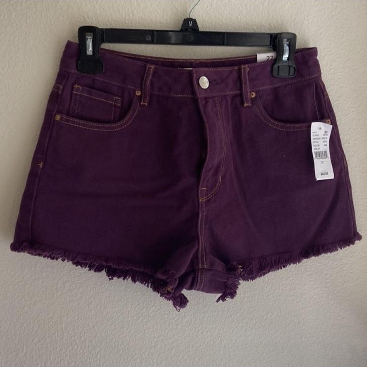 pruple pacsun jean shorts - Depop