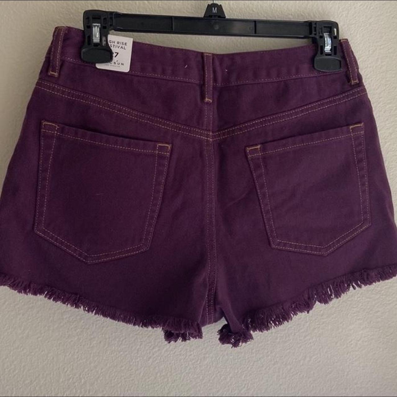 pruple pacsun jean shorts - Depop