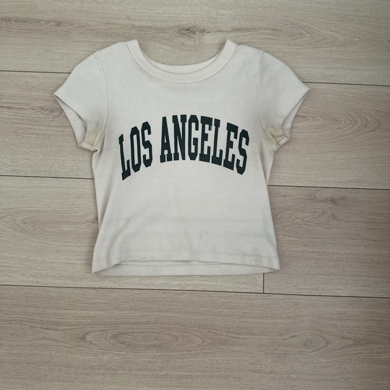 Brandy melville los angeles shirt small pit stains,... Depop