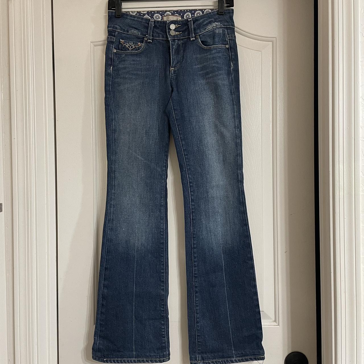 Paige Hidden Hills dark wash bootcut low rise jeans