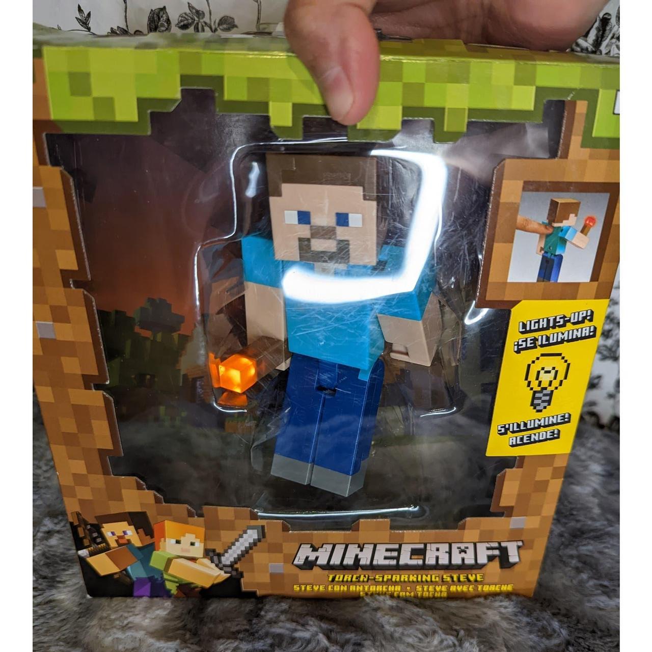 Minecraft torch sparking store steve