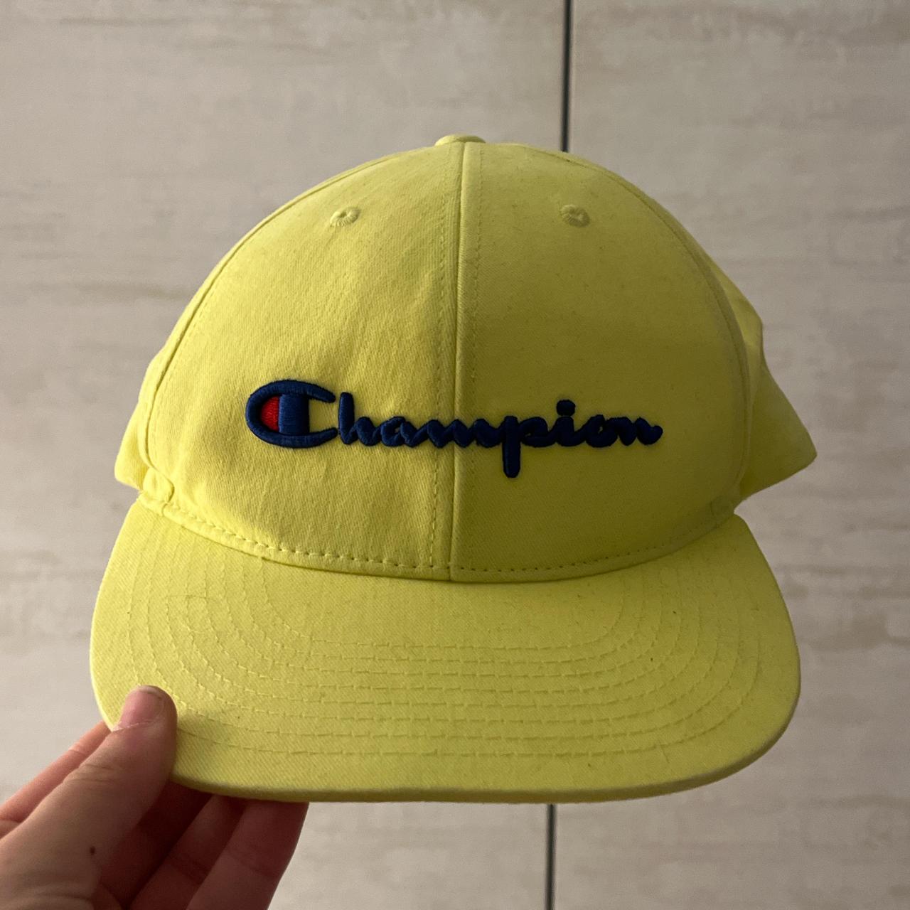 Champion neon yellow baseball cap hat In perfect