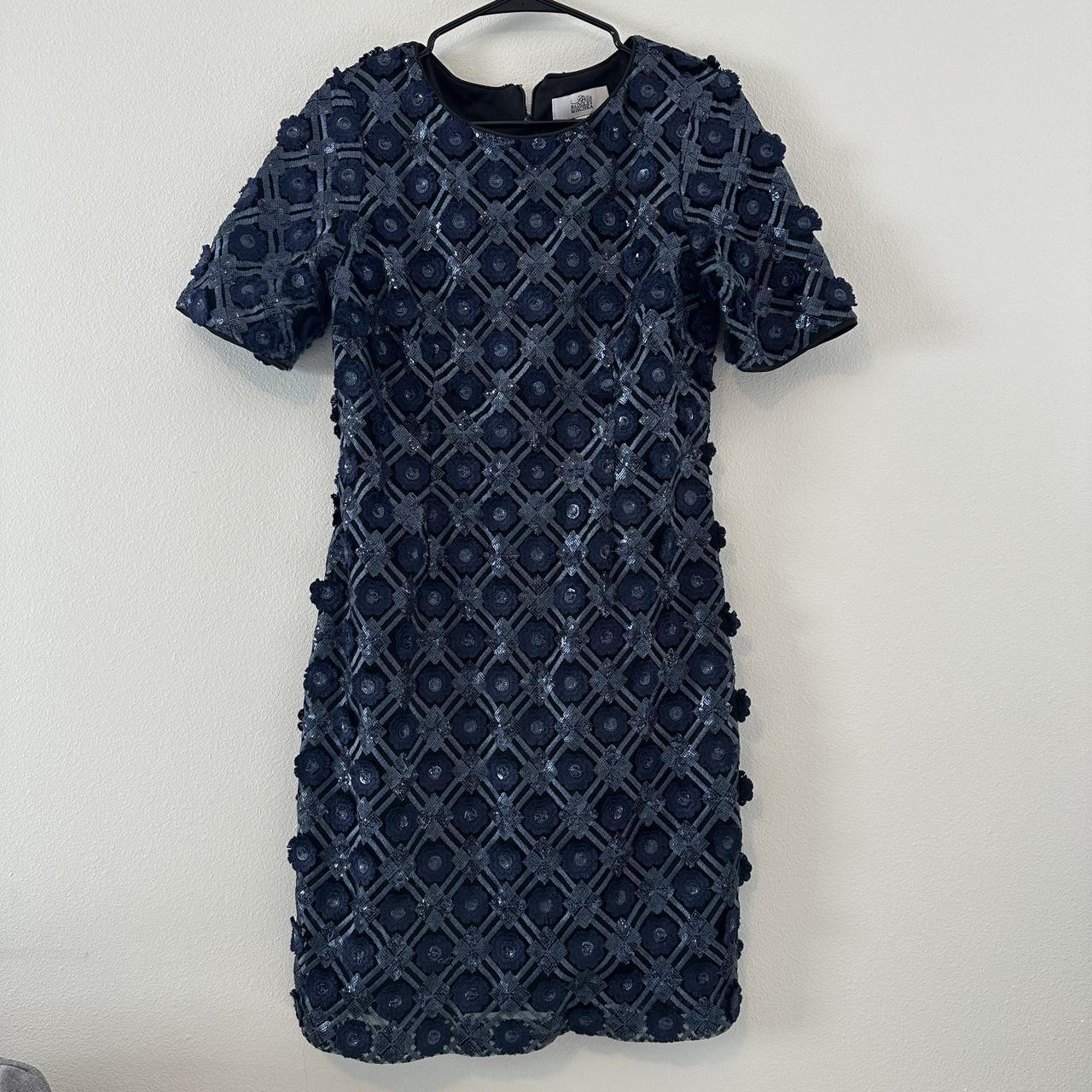 Belle badgley discount mischka navy dress