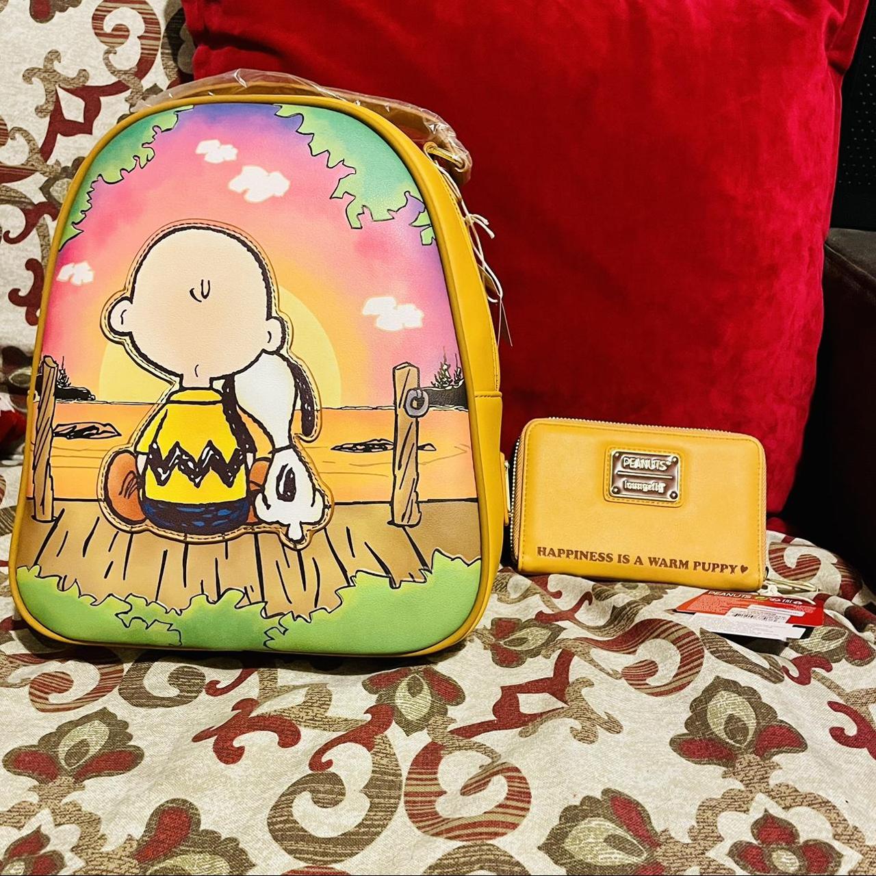 Loungefly Peanuts good Charlie Brown and Snoopy Sunset Mini Backpack BNWT