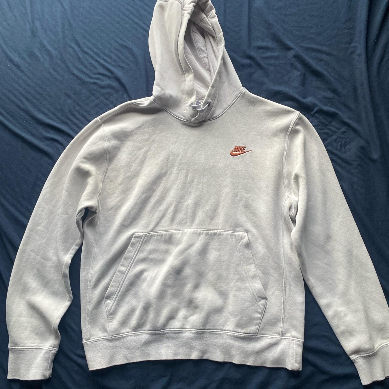 bleached aqua white nike hoodie