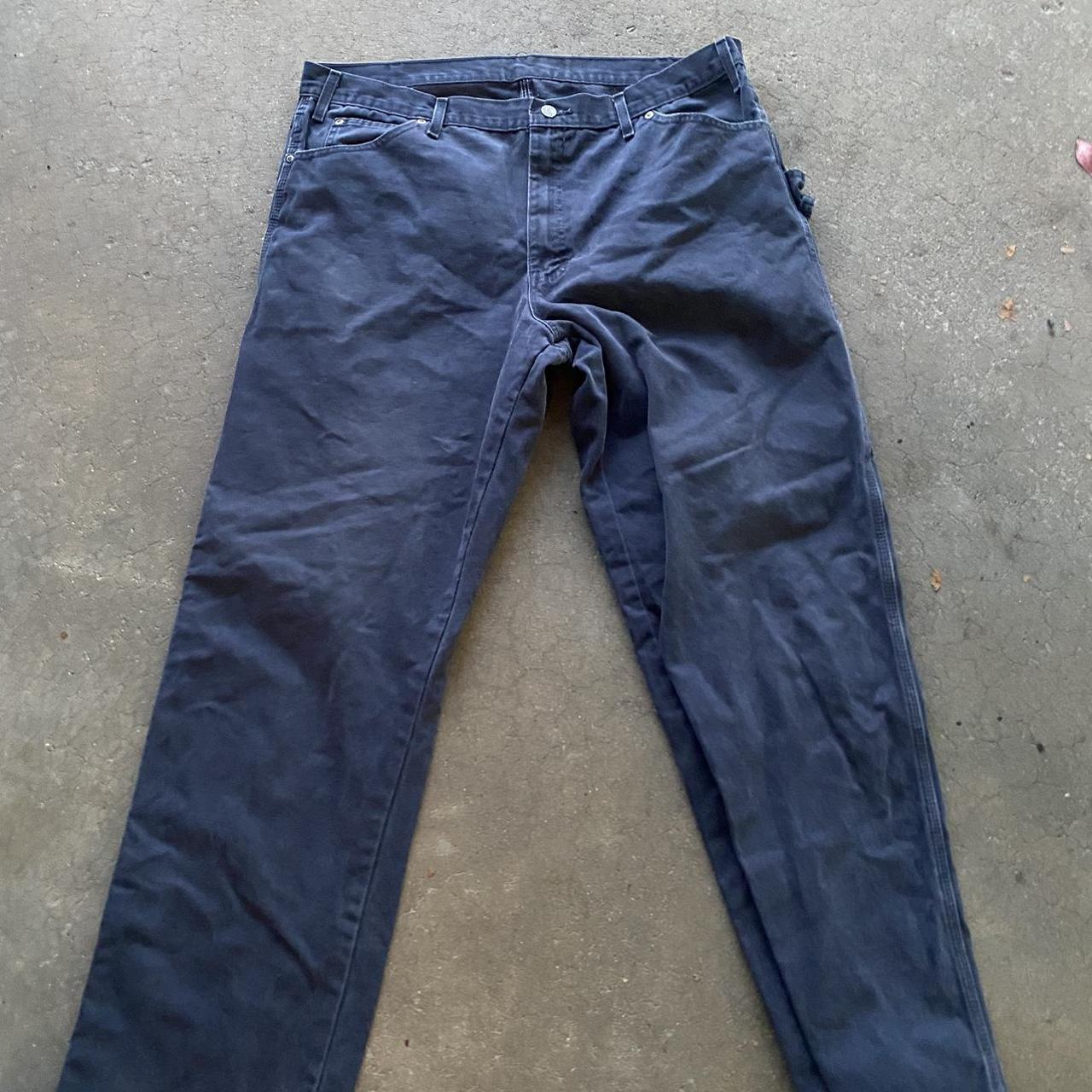 grey dickies carpenter pants - Depop