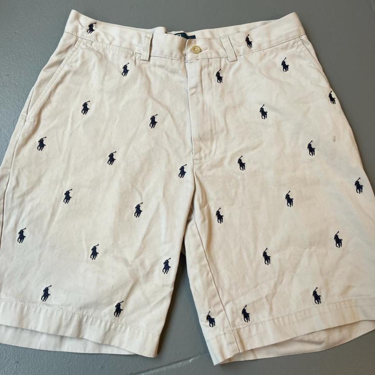 Polo Logo Print Shorts!! Solid Condition, Besides... - Depop