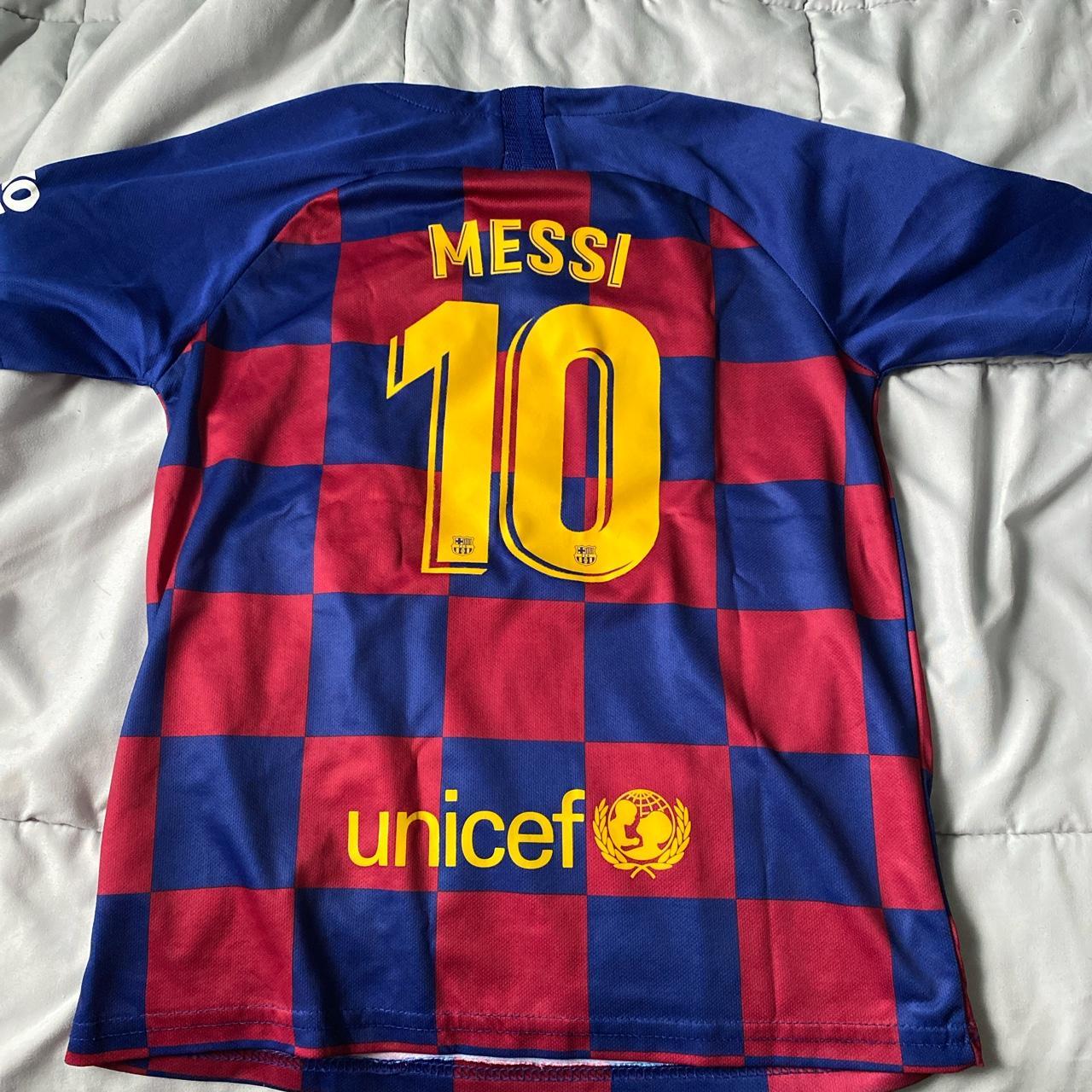 Barcelona Lionel Messi soccer jersey Qatar - Depop