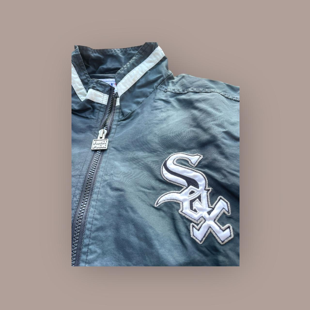 0011 90’s MLB Chicago White Sox Windbreaker Jacket... Depop