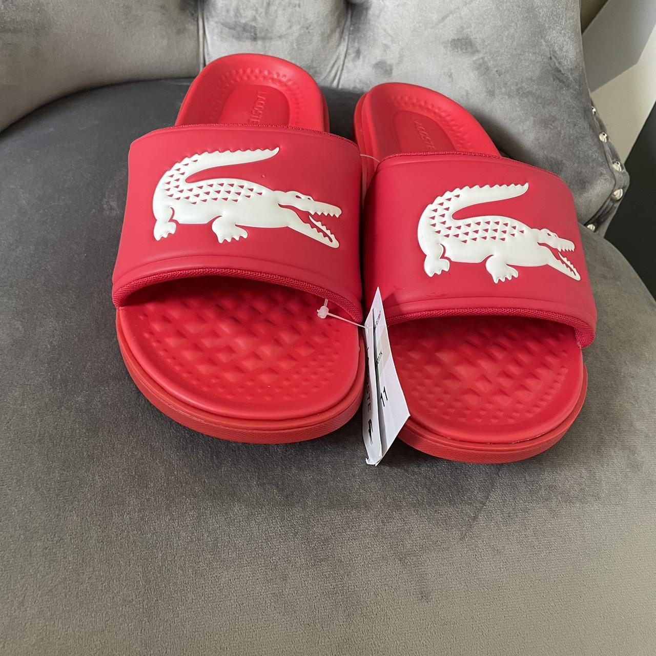 Boys lacoste outlet slides