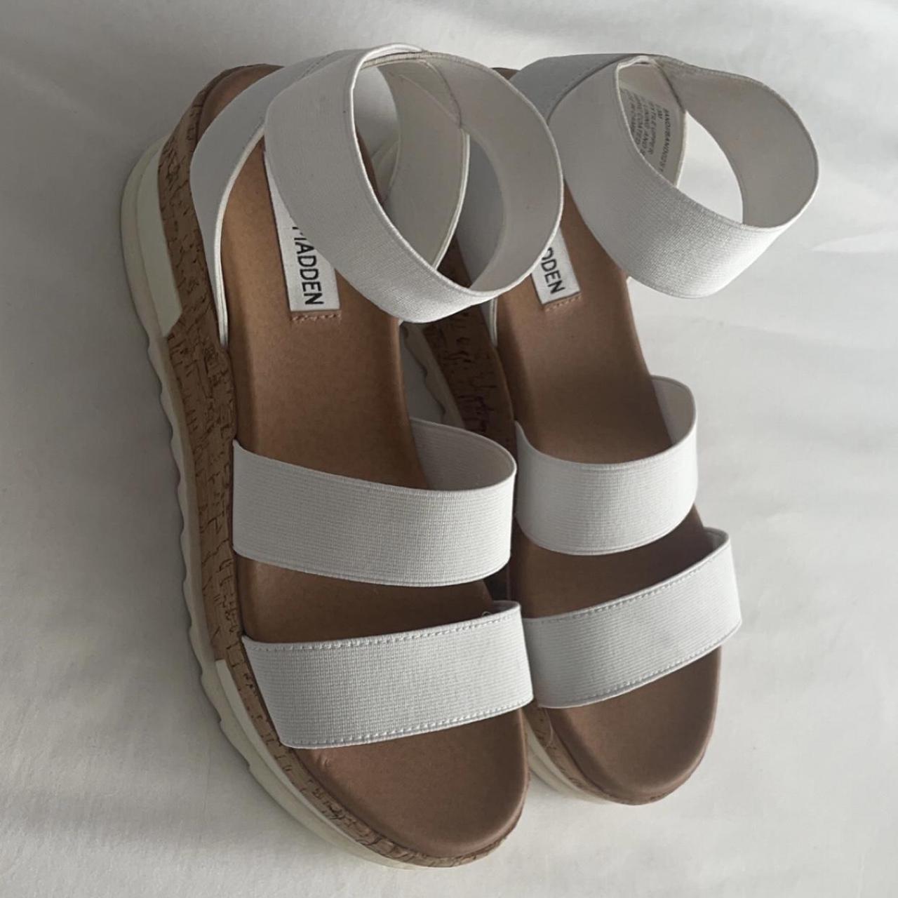 madden sandals white