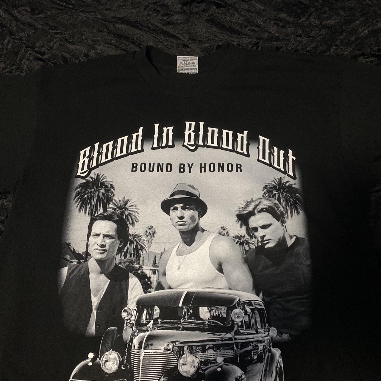 blood in blood out shirt like new worn once clean... - Depop