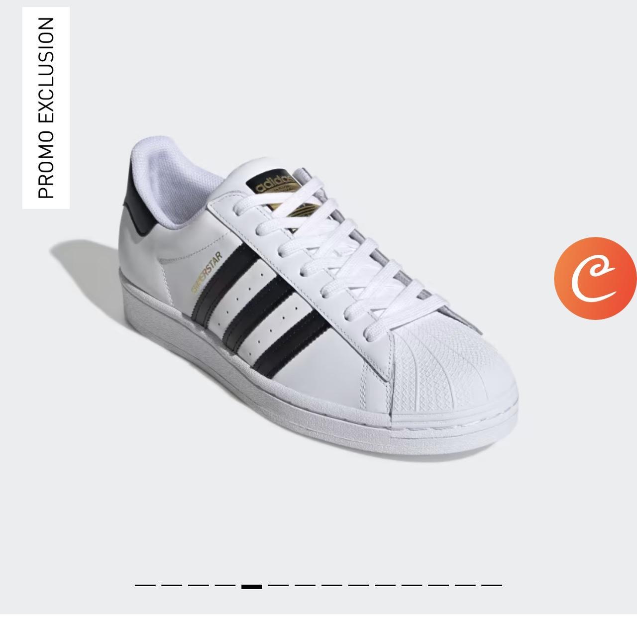 Adidas superstar white trainers size 4