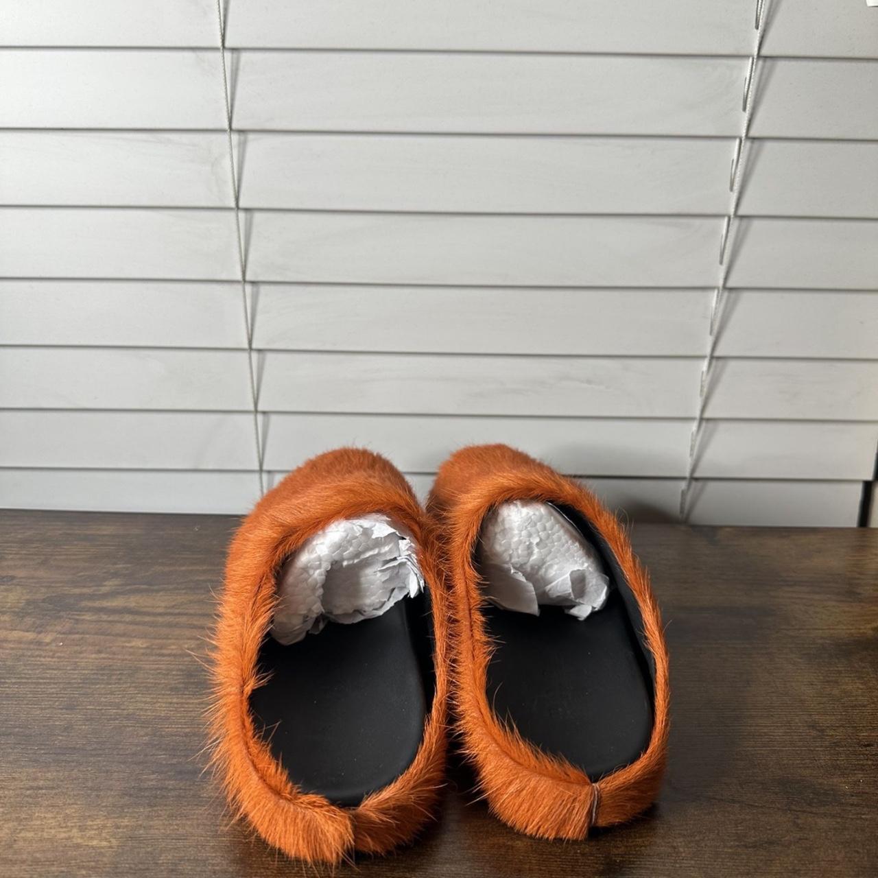 Orange Marni Fur Slides Brand new never worn before ... - Depop