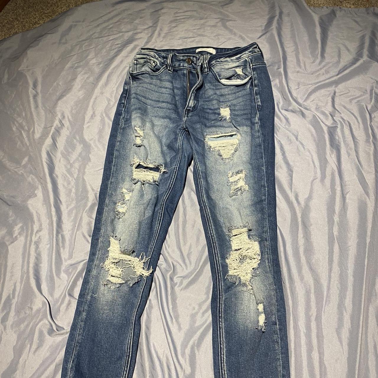 size 28, ripped jeans - Depop