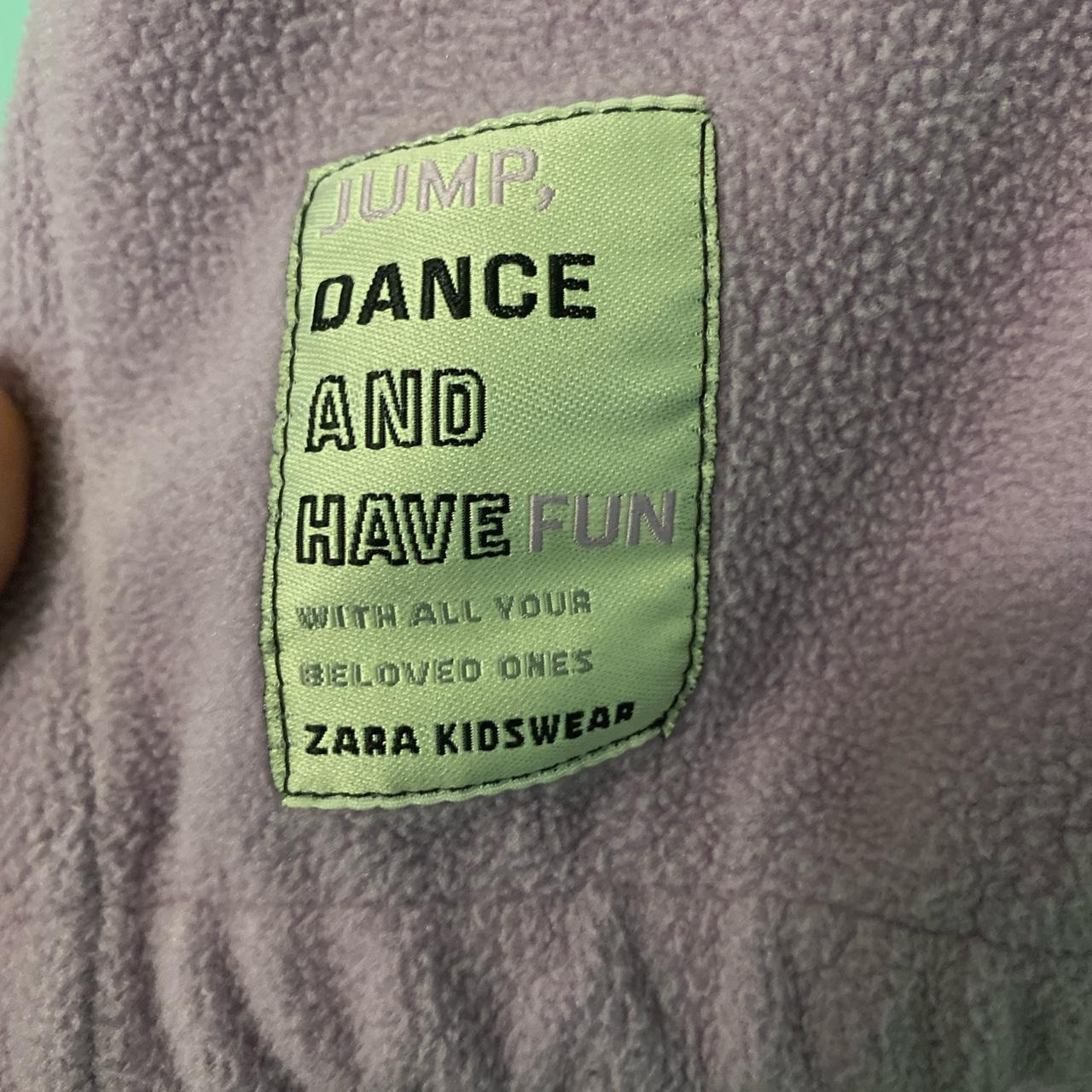 ZARA purple kids sweater No hood Collar Very comfy Depop