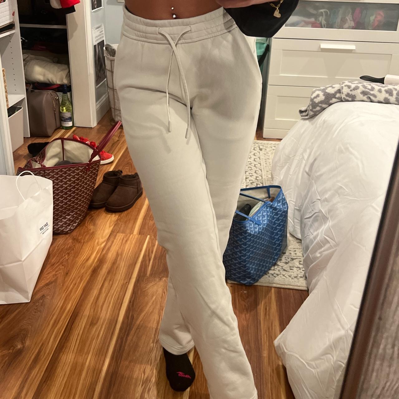 Lululemon Sweatpants cream colored lulu sweatpants... Depop