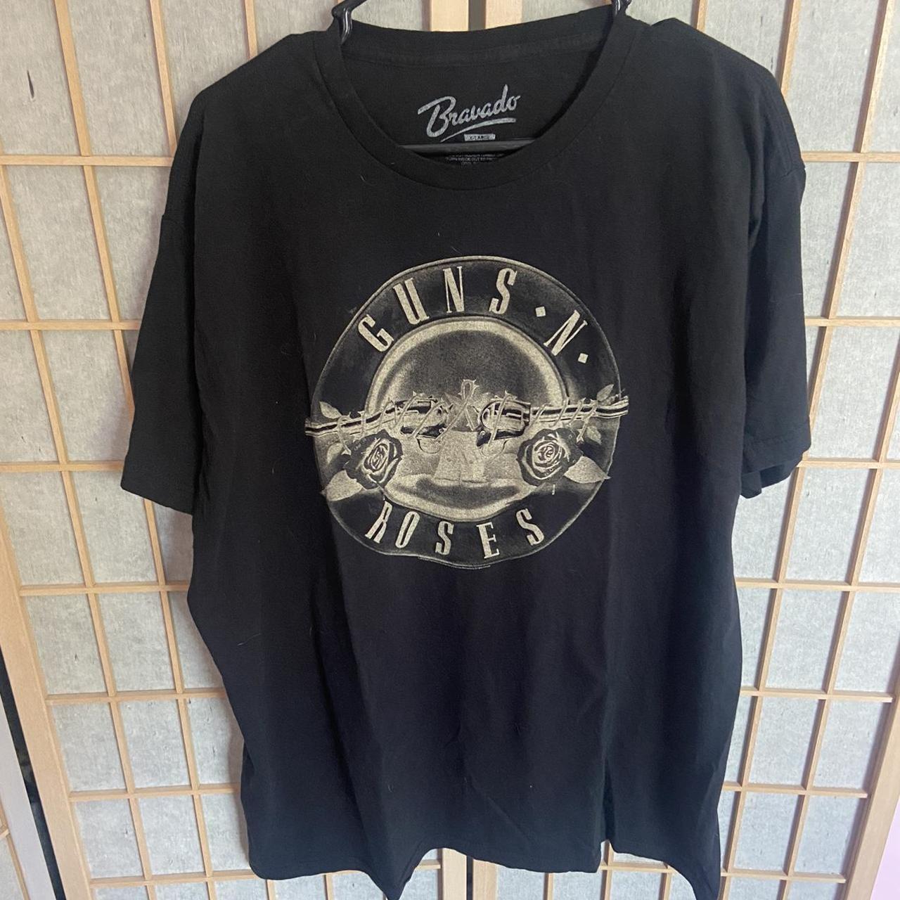 Guns N Roses band tee Printed 2014 Size: XL 24x29... - Depop