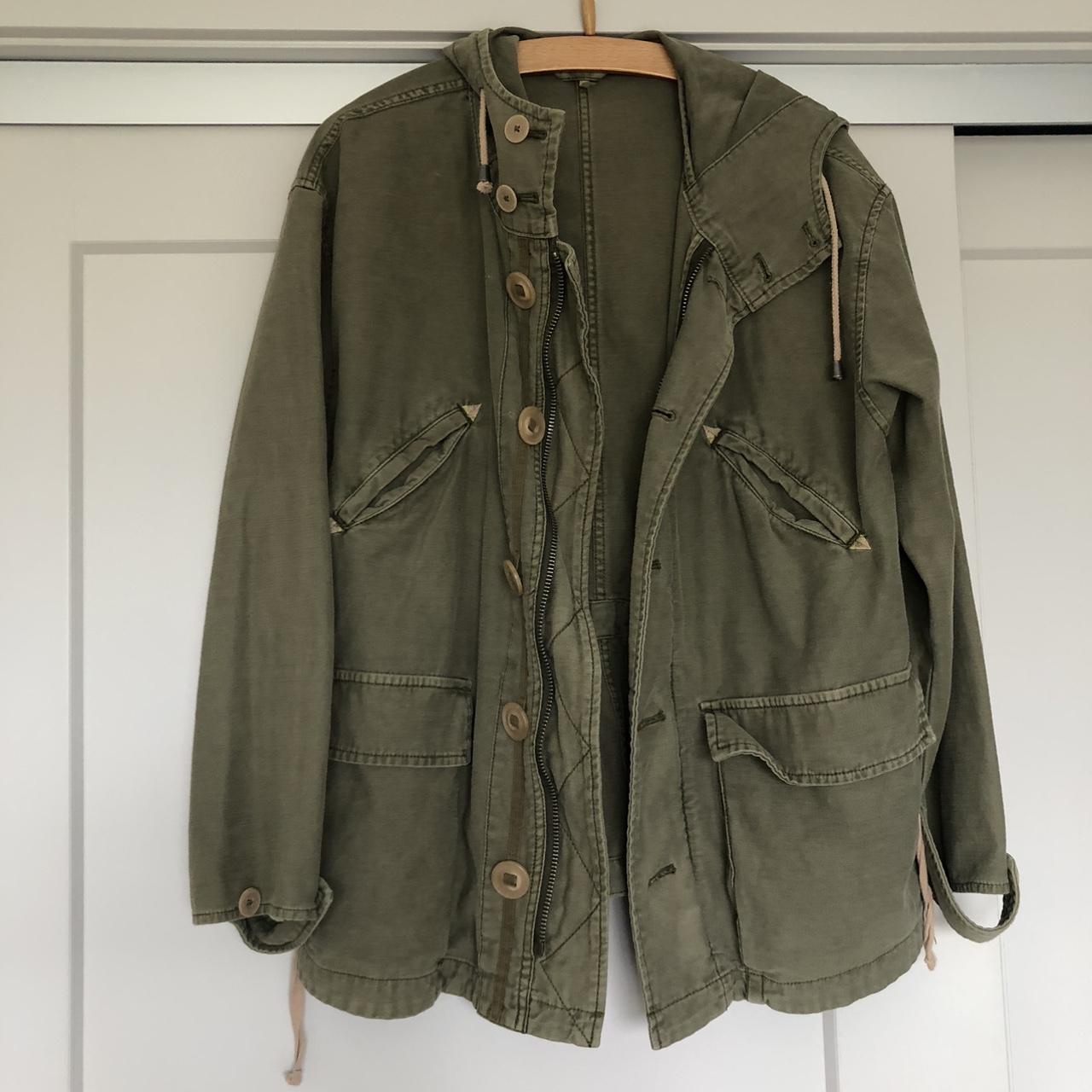 Free people green coat hotsell