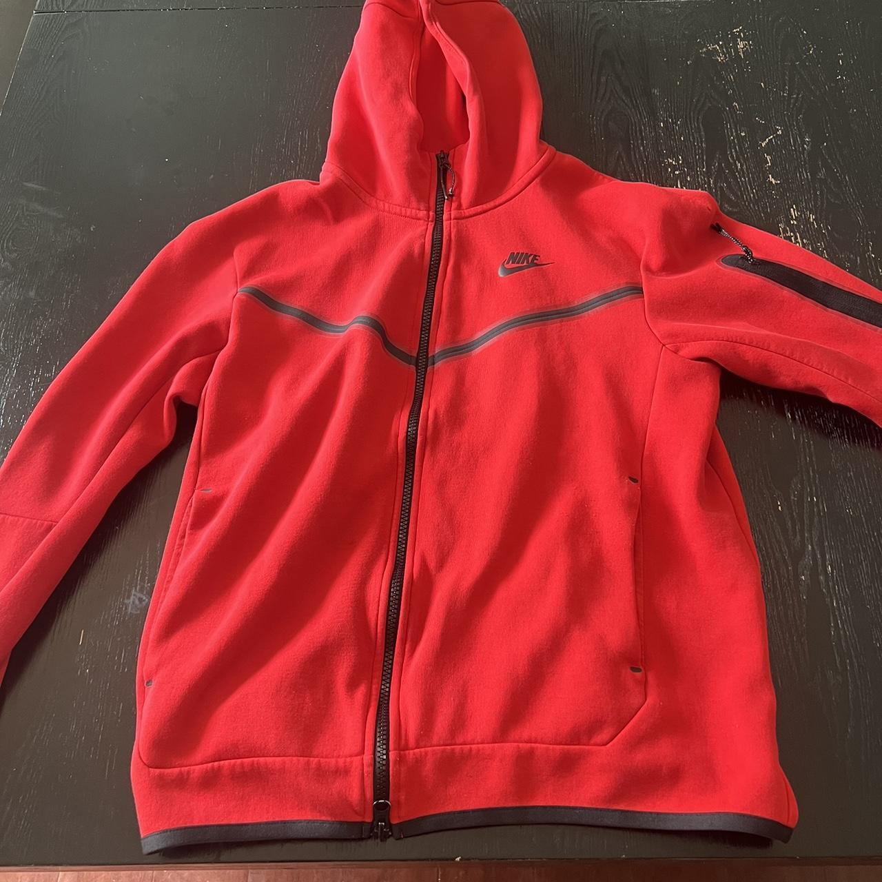 nike tech red suit