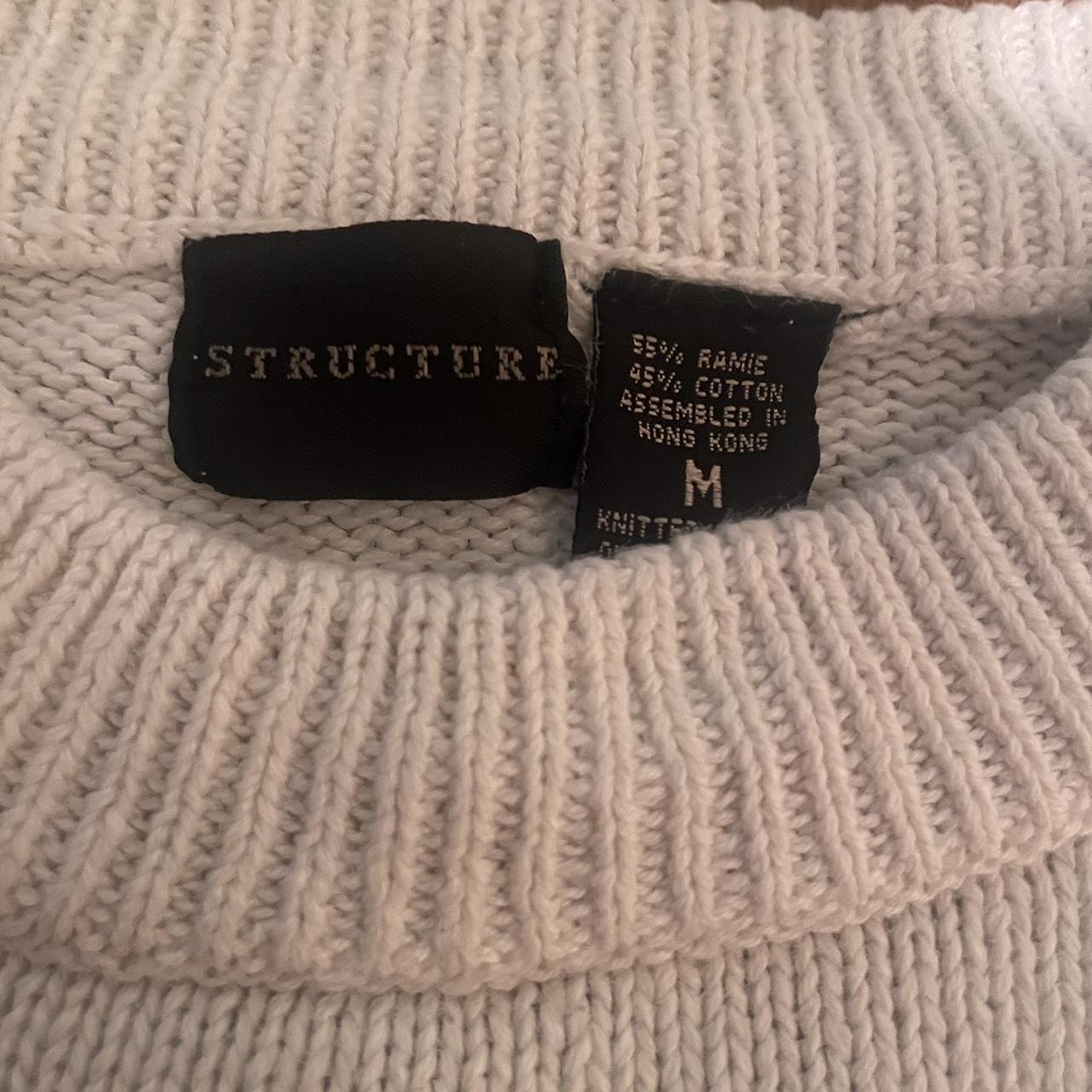 Vintage structure sweater. Heavy weight very nice... - Depop