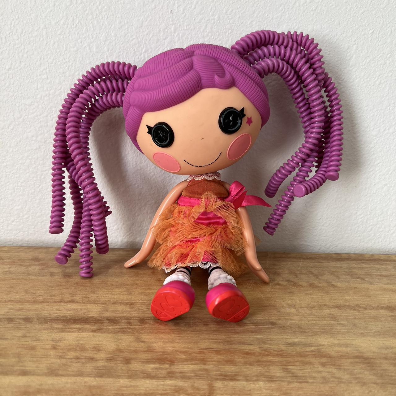 LALALOOPSY pink and orange dress with stockings &... - Depop