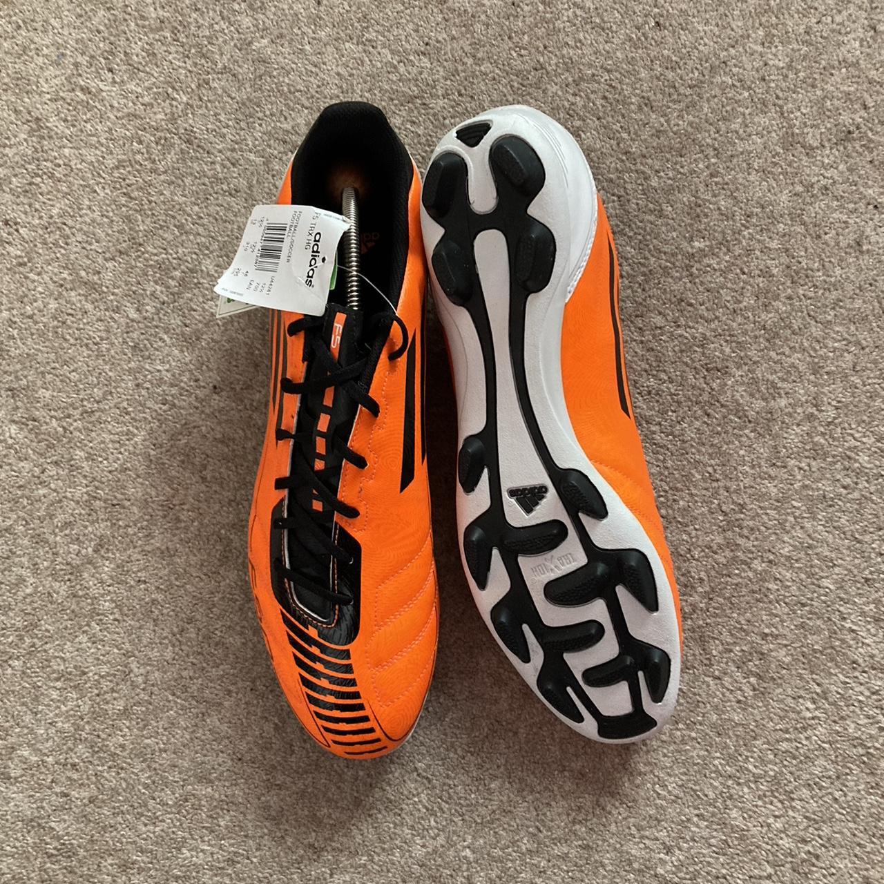 Adidas F50 football boots in orange black 2011