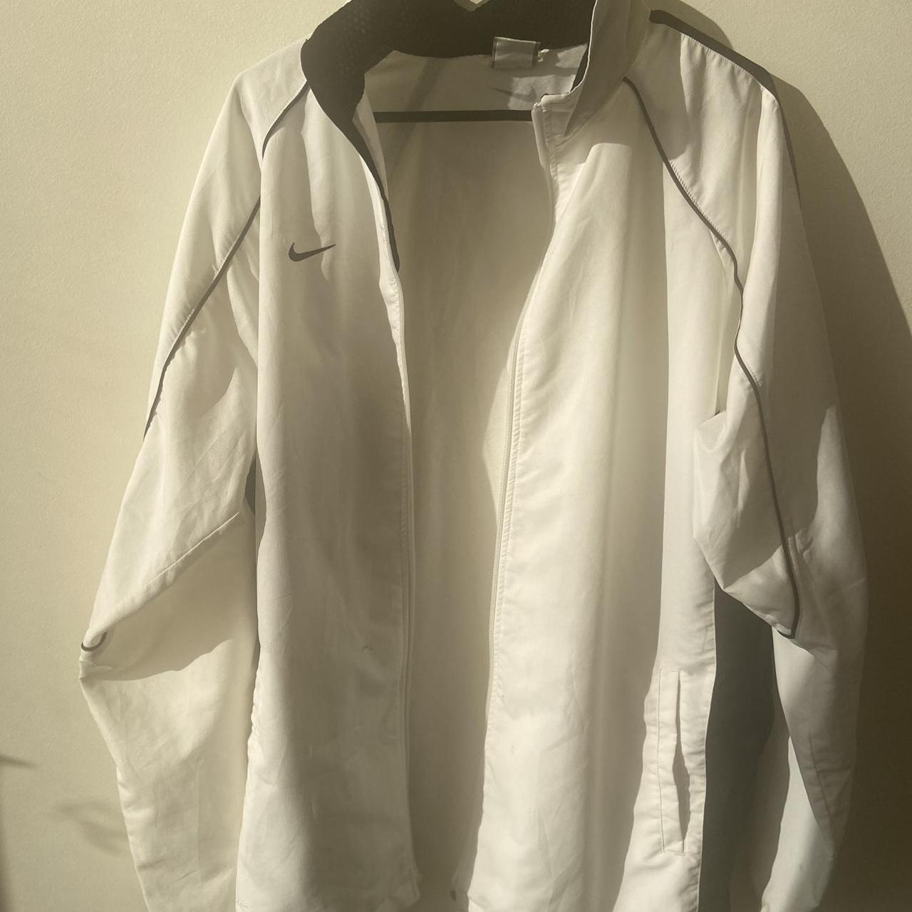 mens nike windbreaker white