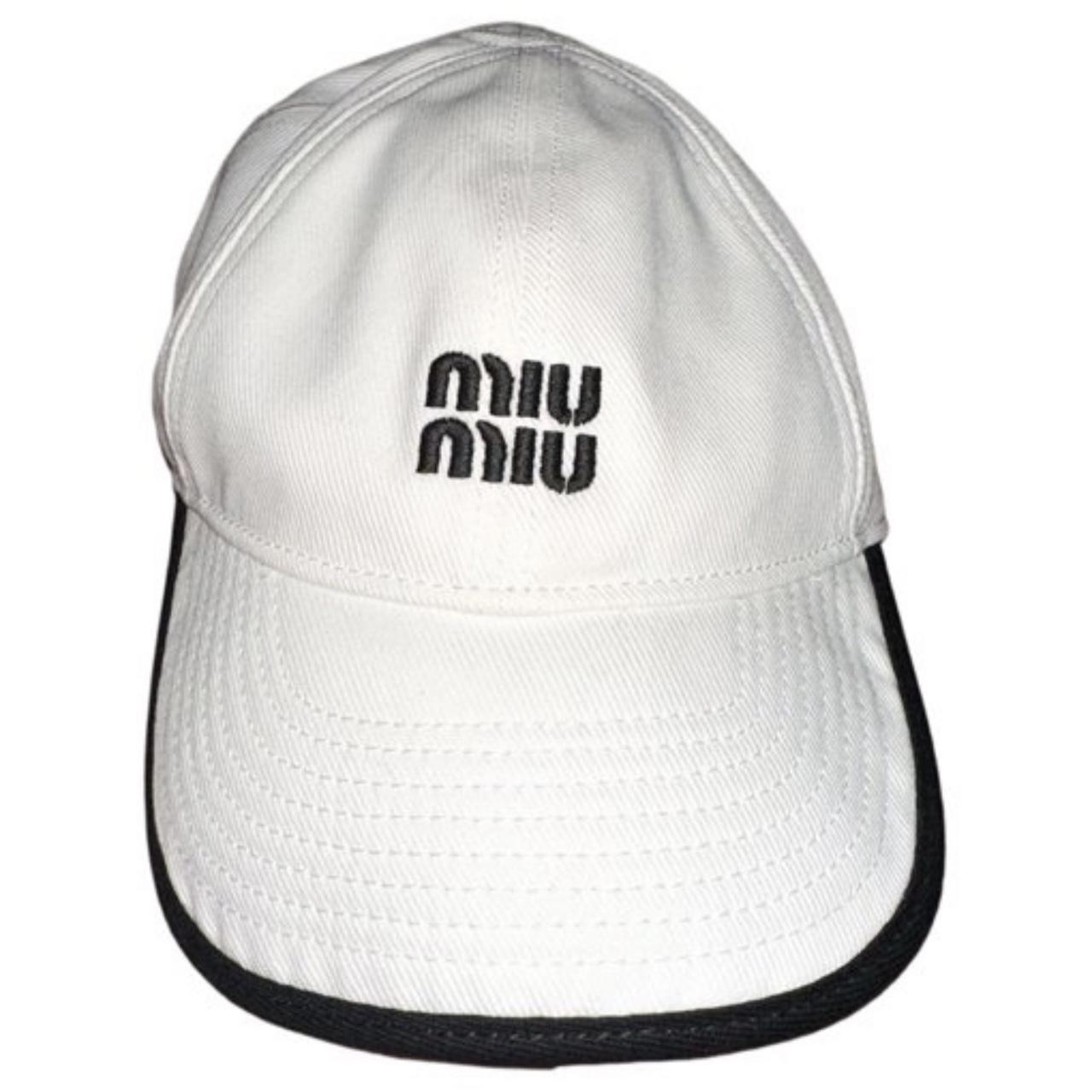 Miu Miu Women's Caps - White – Authentic miu miu … - image 1
