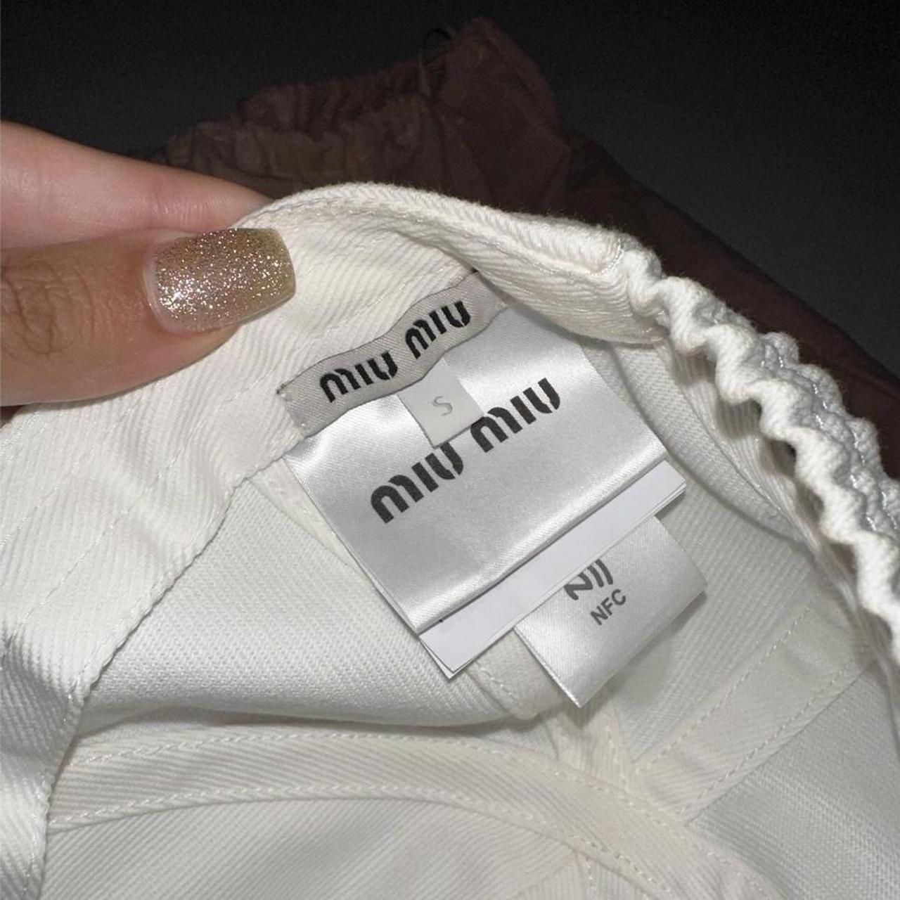 Miu Miu Women's Caps - White – Authentic miu miu … - image 3