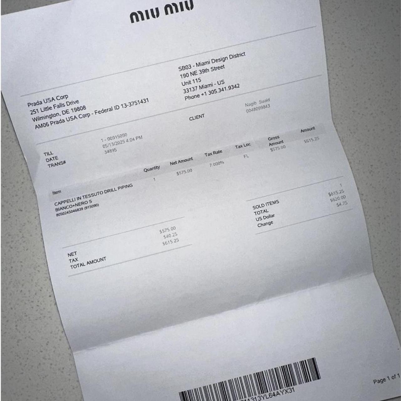 Miu Miu Women's Caps - White – Authentic miu miu … - image 7