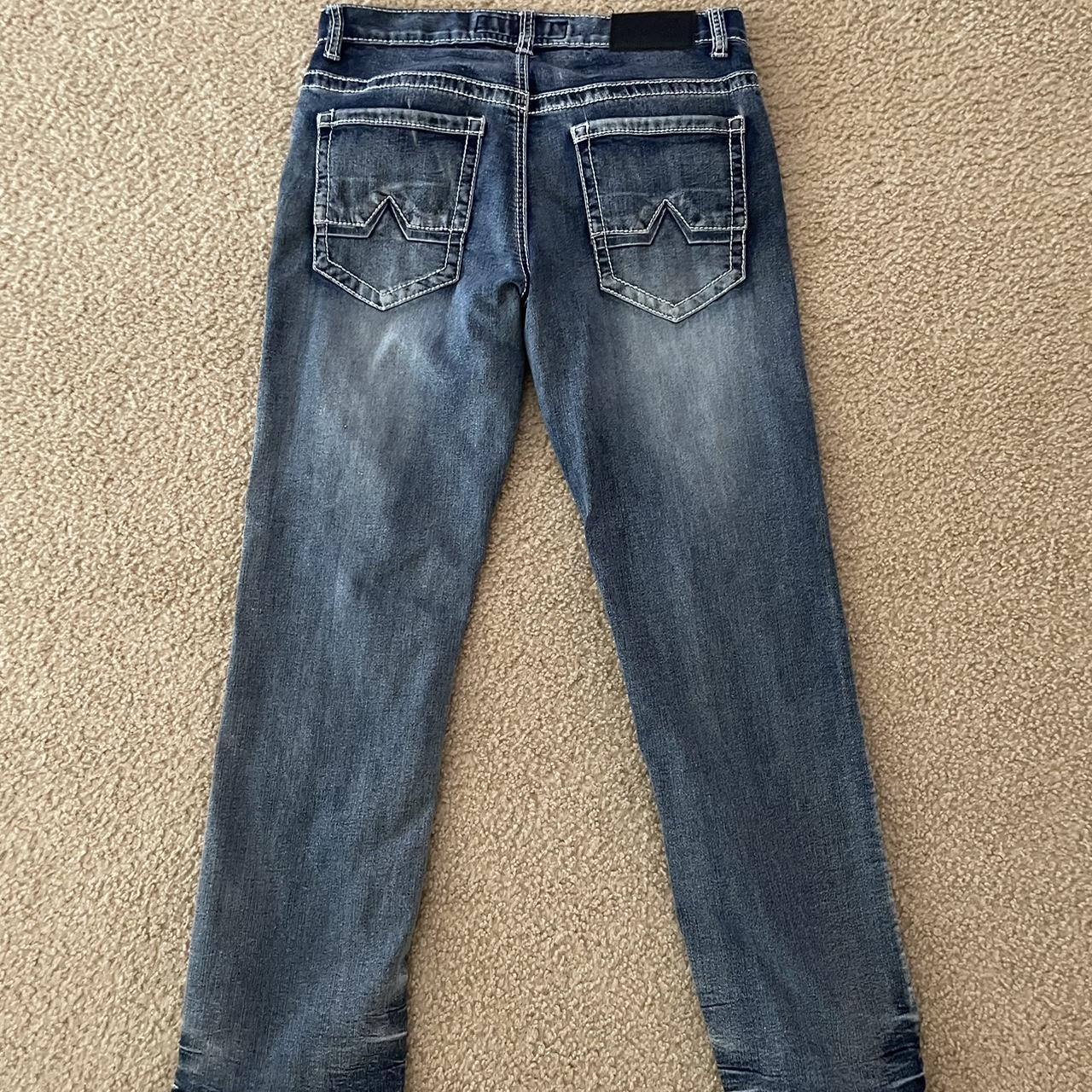 lucky brand jeans! fits baggy and has super cute - Depop